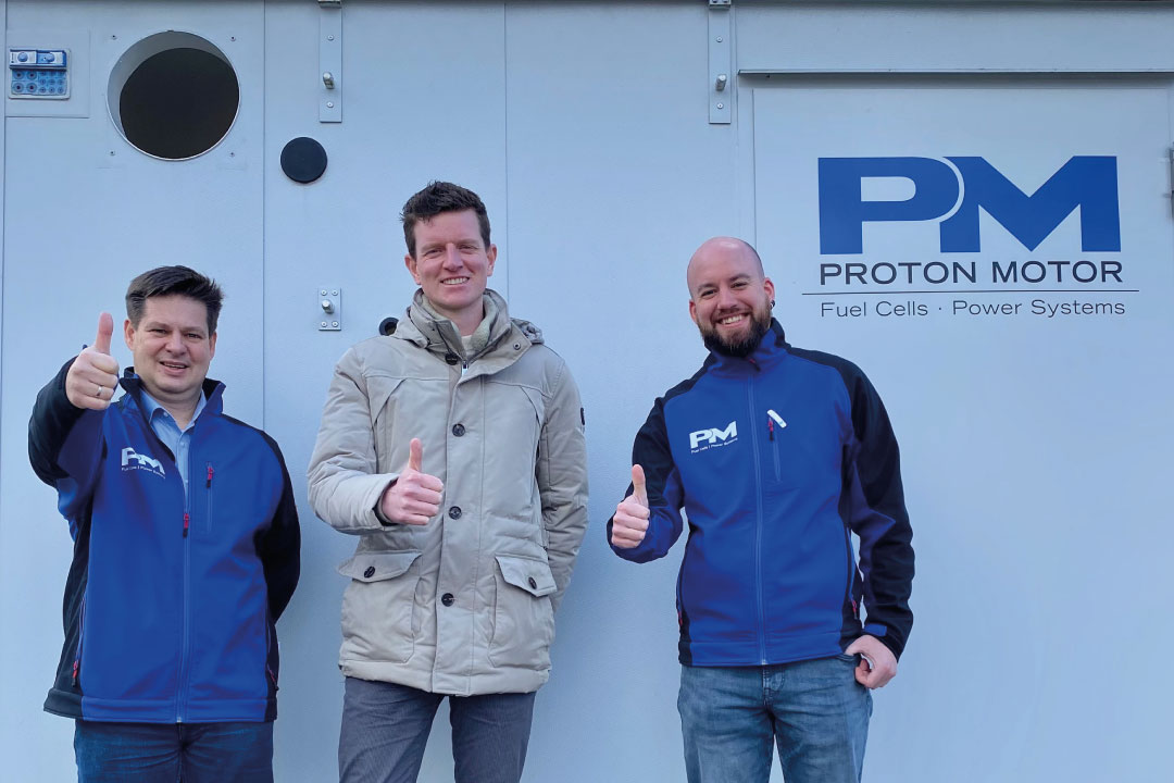 E-SHyIPS partners Damen and Proton Motor meet live to carry on project activities.